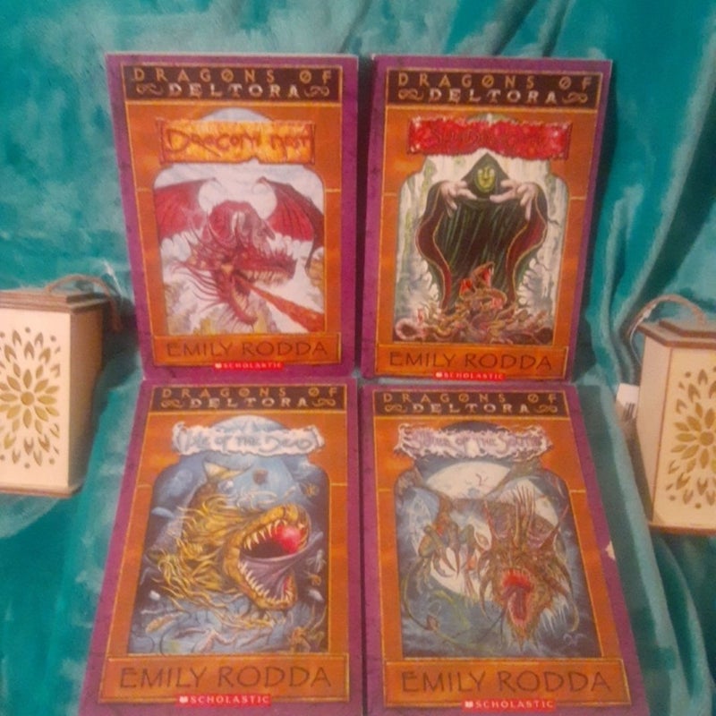 Dragons Of Deltora By Emily Rodda Box Set, Kid Books 1-4, No Pendant, Paperbacks