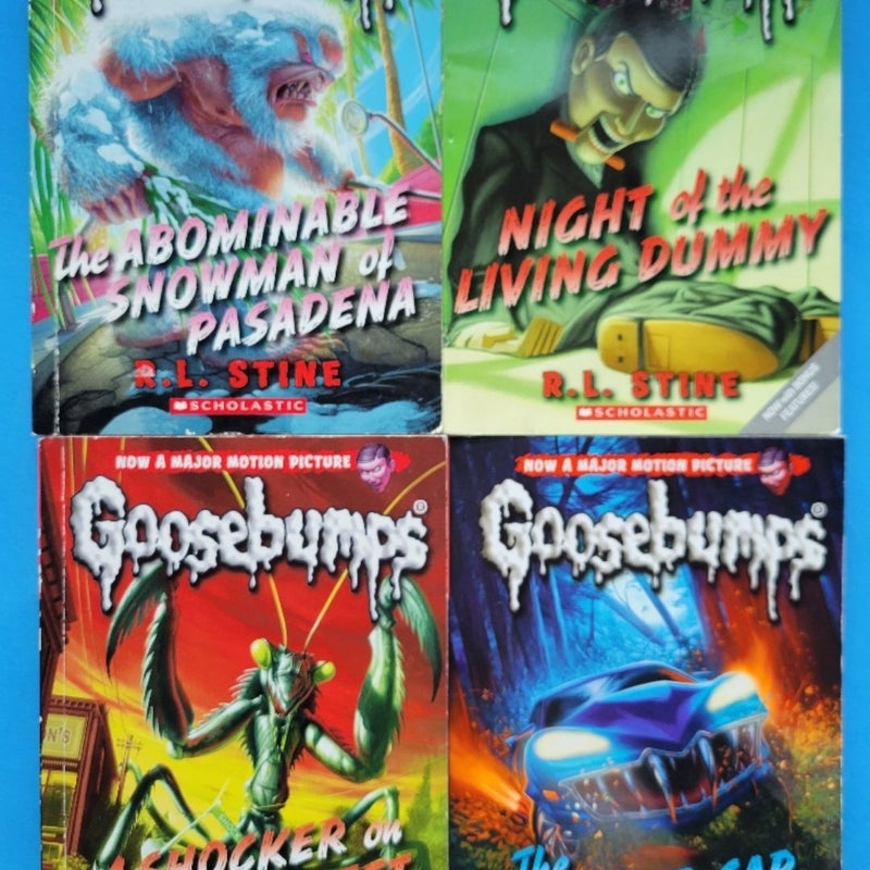 GOOSEBUMPS HORROR BOOK LOT OF 8 BY R.L. STINE ALL 2015 SCHOLASTIC 1ST EDITIONS