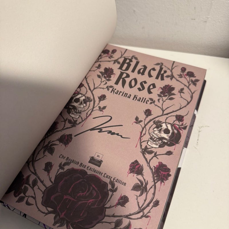 Bookish box Blood Orange/ Black Rose Dracula Duet SIGNED