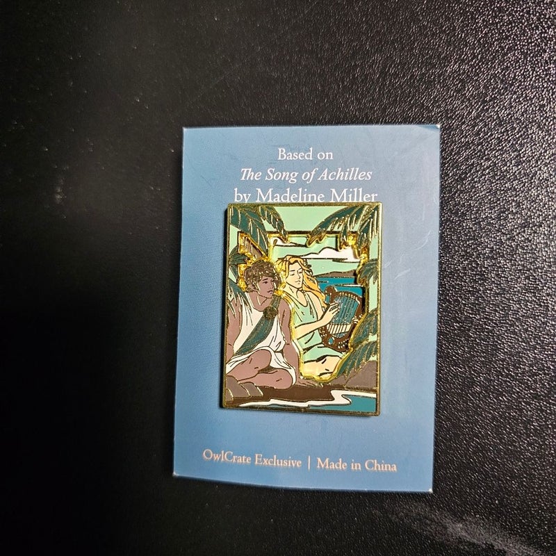 The Song of Achilles Owlcrate Exclusive Perfect Pairing enamel pin