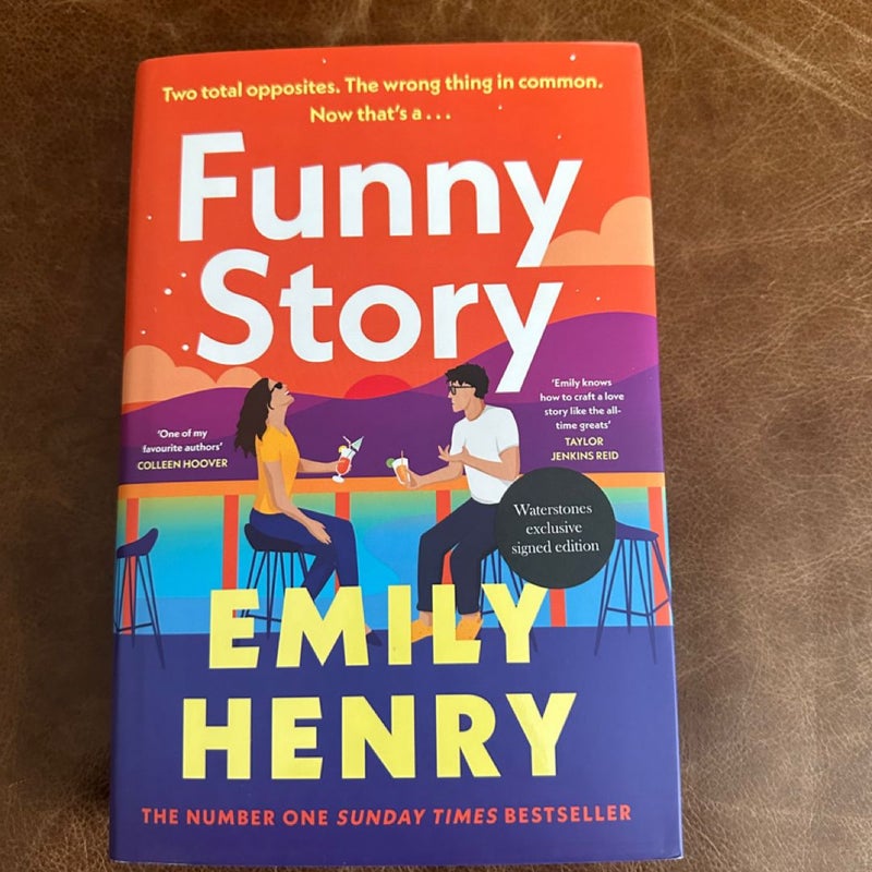 Funny story waterstones exclusive signed edition by emily henry
