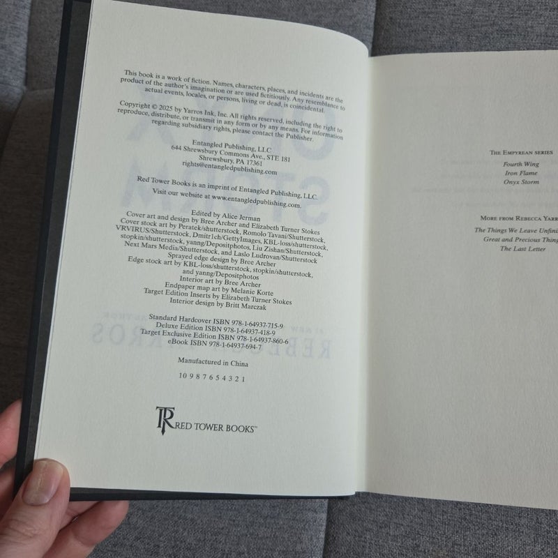 Onyx Storm (First Edition)