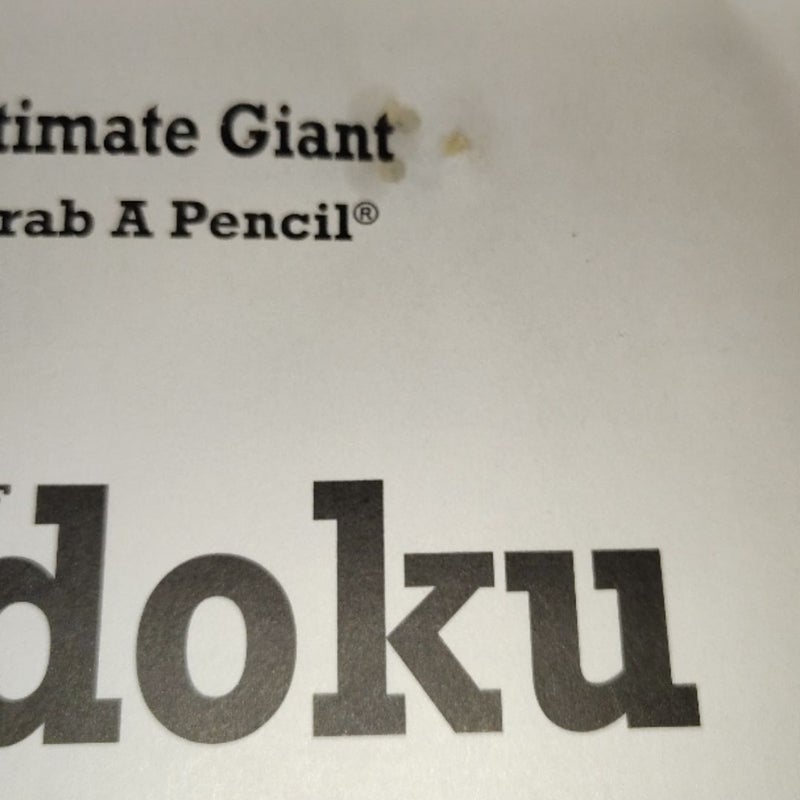 Ultimate Giant Grab a Pencil Book of Sudoku