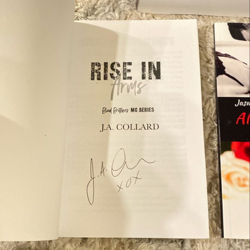 Blood Brothers MC Box Set, Rise in Arms, & Novella (All signed)