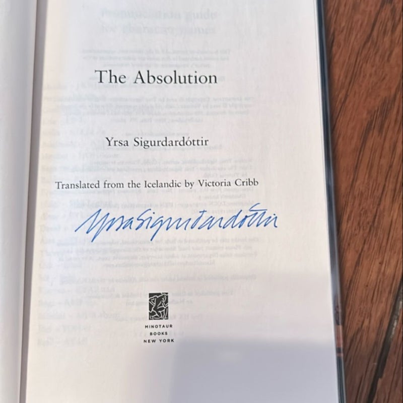 The Absolution—signed