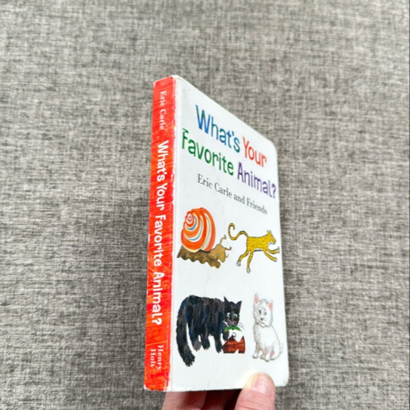 What's Your Favorite Animal? (Board book)