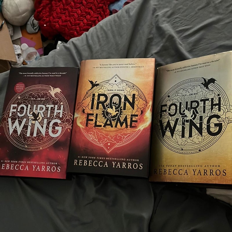 Fourth Wing 3 book bundle