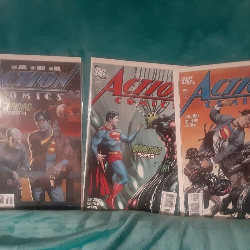 Action Comics Superman Geoff Johns comic lot issues 864-873 