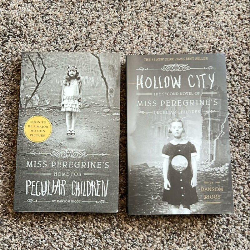 Miss Peregrine's Home for Peculiar Children and Hollow City BOOK LOT