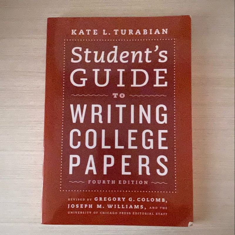 Student's Guide to Writing College Papers