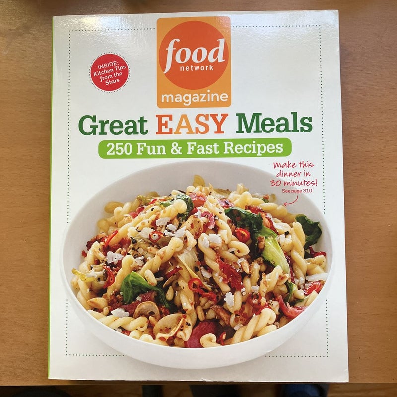 Food Network Magazine Great Easy Meals