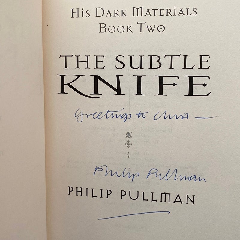 His Dark Materials: the Subtle Knife (Book 2)-Signed