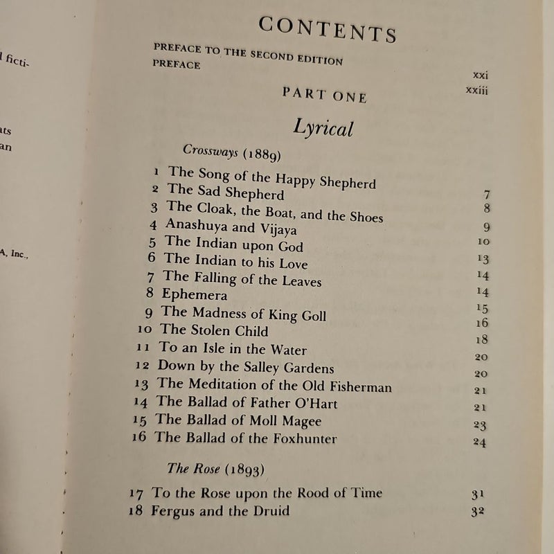 The Collected Poems of W. B. Yeats