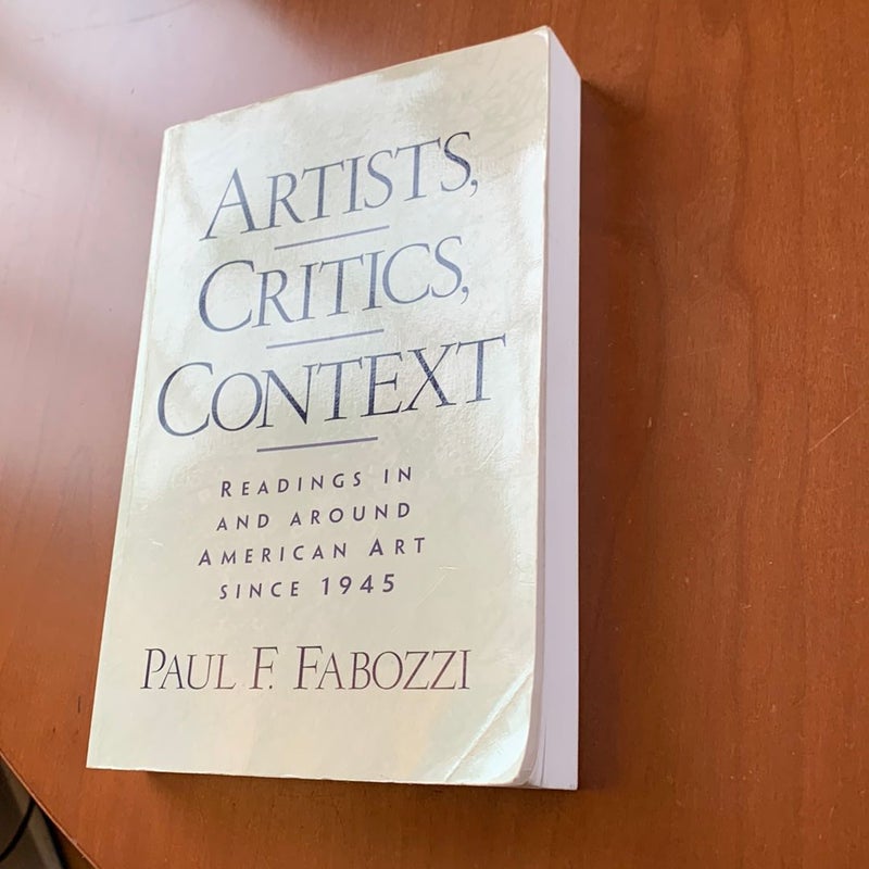 Artists, Critics, Context