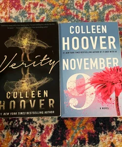 Colleen Hoover Collection 2 Book Set Verity & November 9 - Trade PB Good
