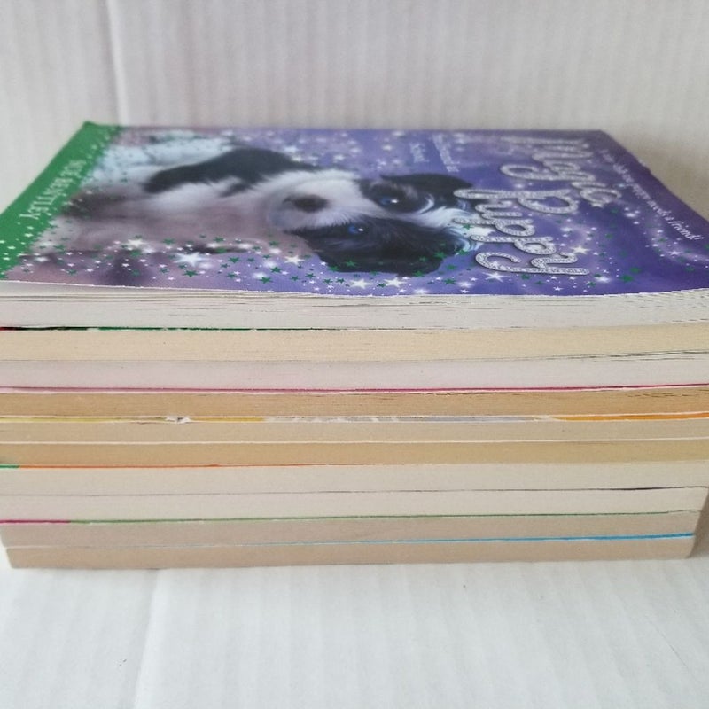 VINTAGE SCHOLASTIC MAGIC PUPPY, PONIES, BUNNY LOT OF 10 BOOKS SUE BENTLEY W/HOLOGRAPHIC COVERS