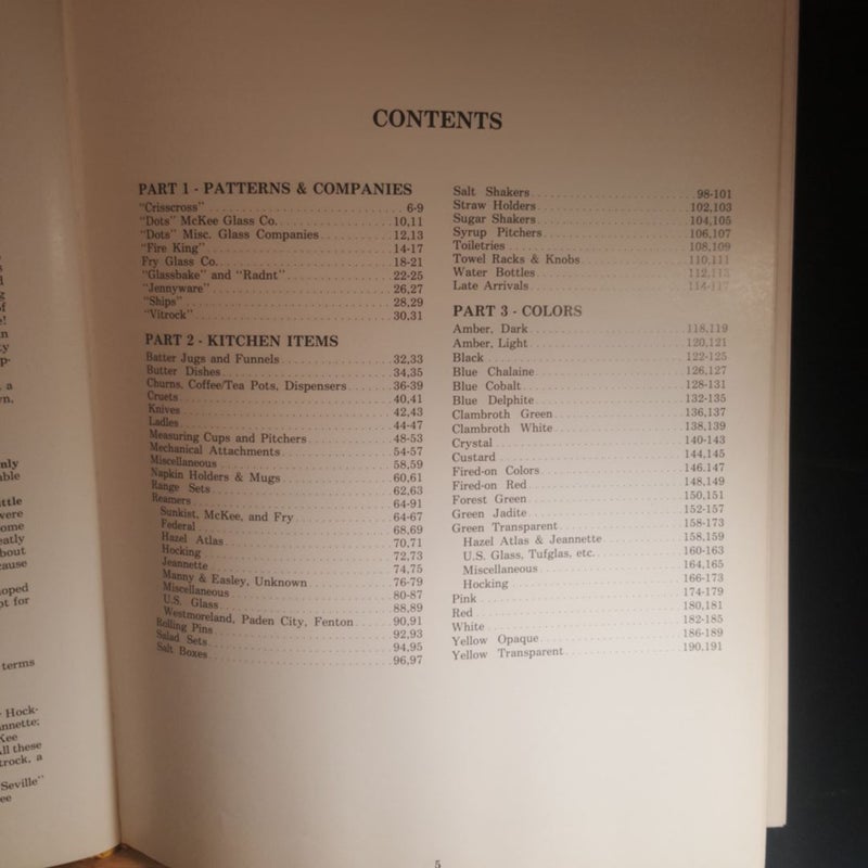 Kitchen Glassware of the Depression Years