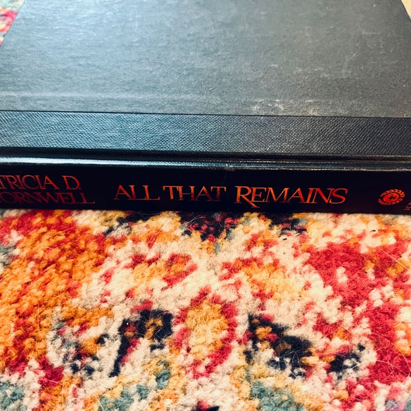 All That Remains - Patricia Cornwell, HC No DJ