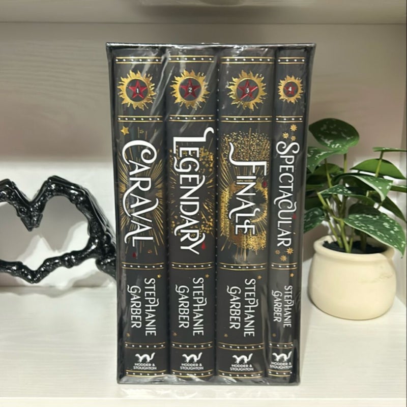 SEALED The Return to Caraval complete collection limited edition set with sprayed edges 