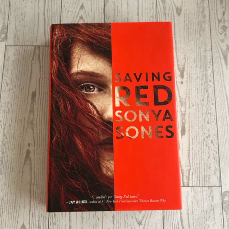 Saving Red by Sonya Sones, Hardcover | Pangobooks