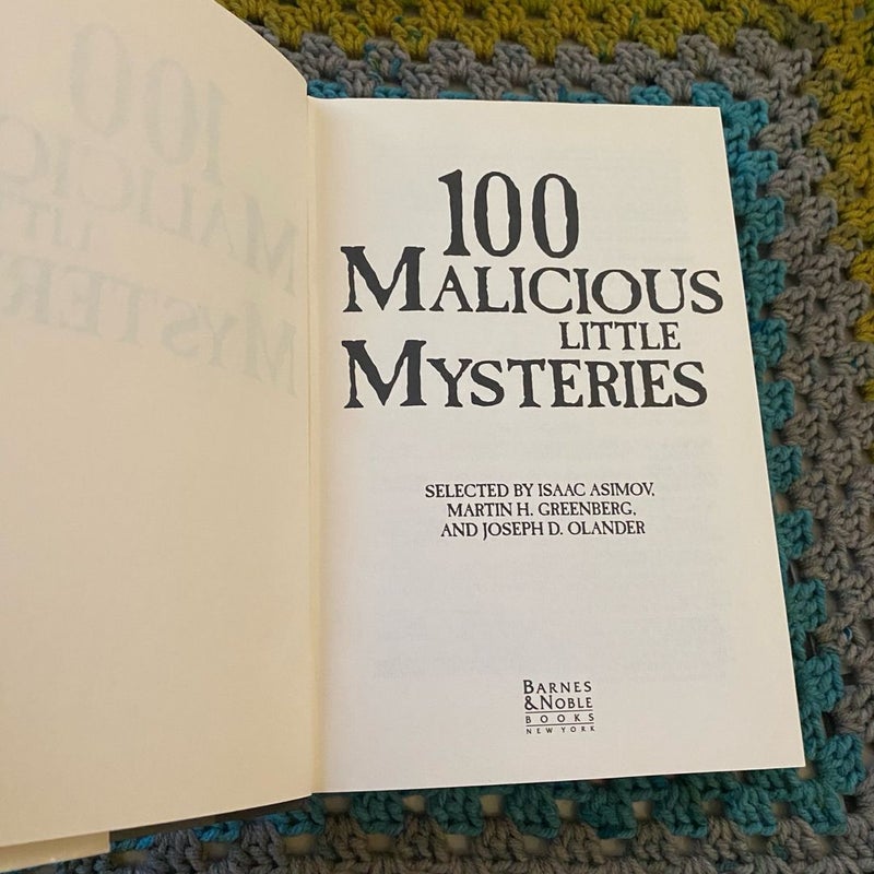 100 Malicious Little Mysteries