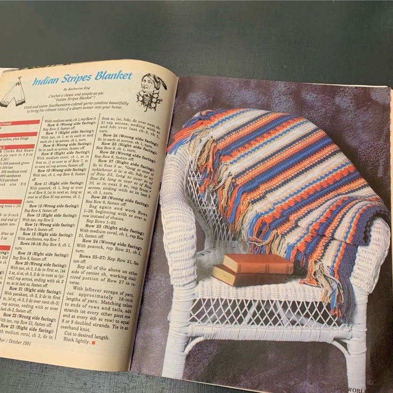 6 Crochet World Magazines from 1991
