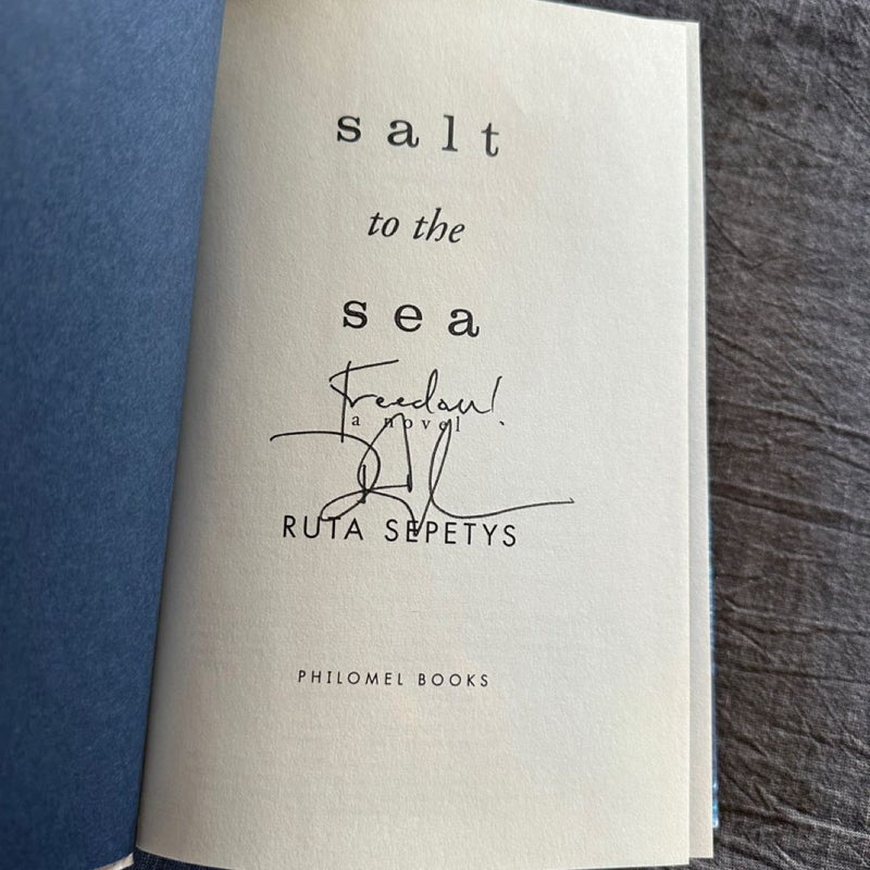 Salt to the Sea - Signed 