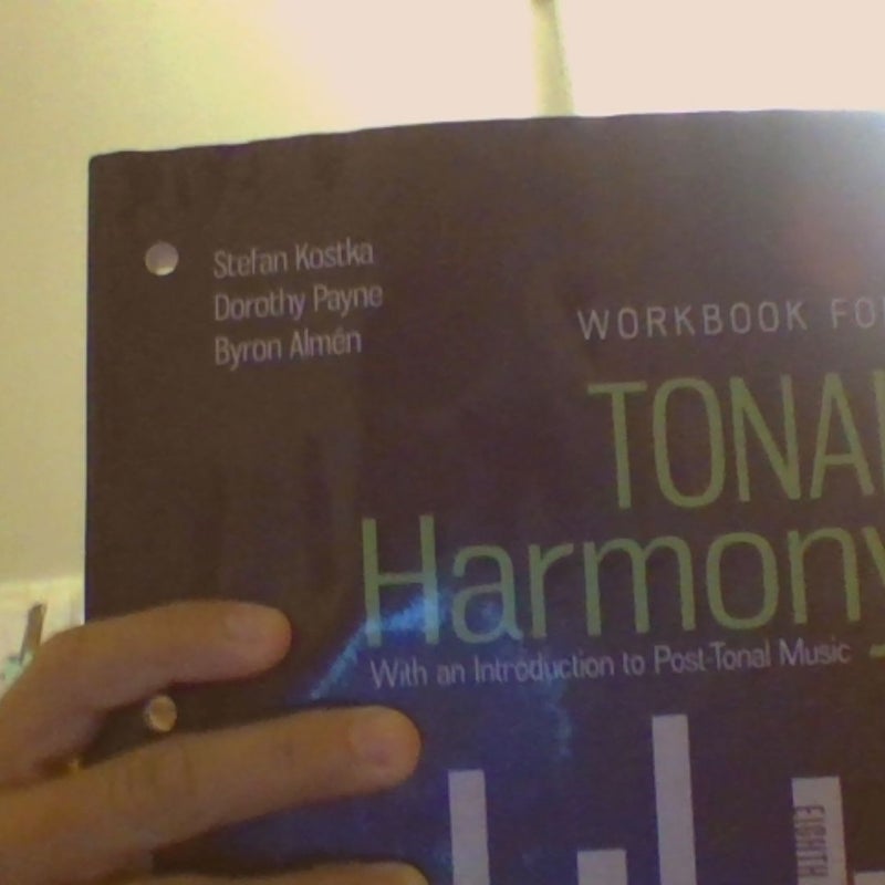 Workbook for Tonal Harmony