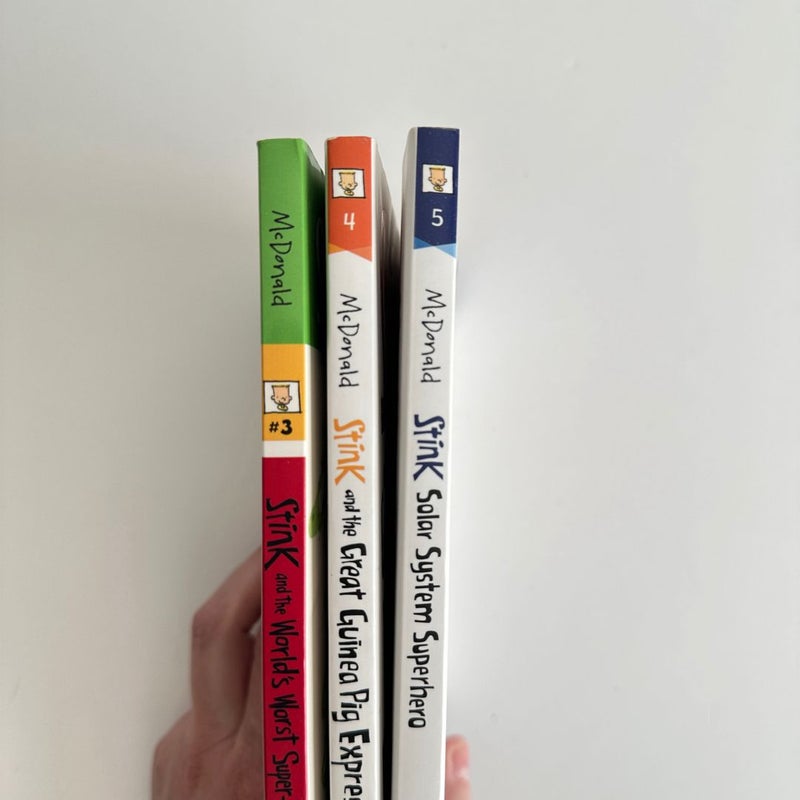 Stink book bundle, 3 books