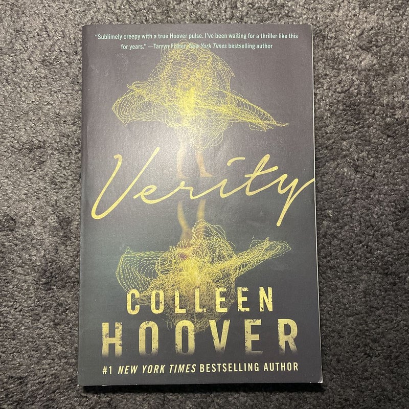 Verity By Colleen Hoover Paperback #1 New York Times Bestselling Author