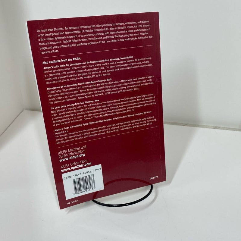 Tax Research Techniques, Eighth Edition