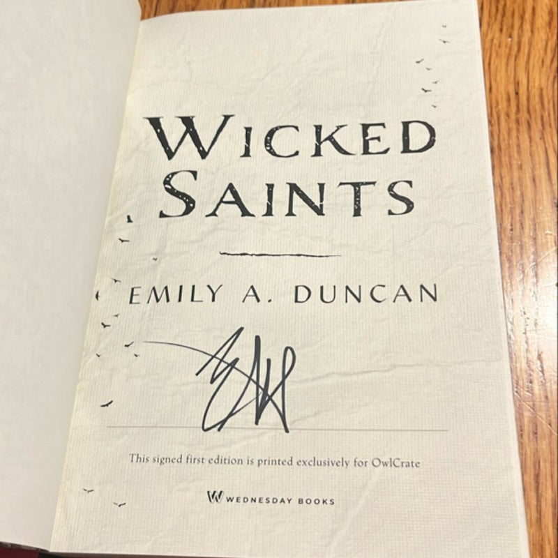 Wicked Saints (signed copy!)