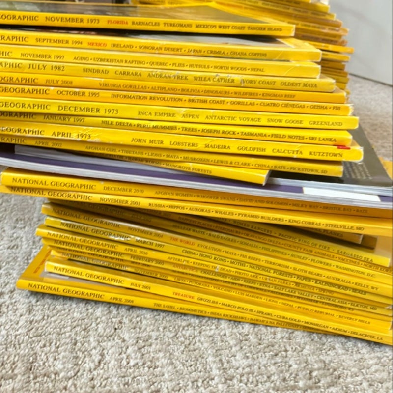 Lot of National Geographic Magazines 