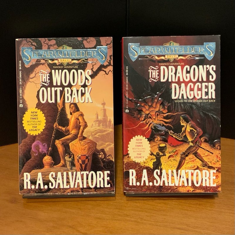 Spearwielder’s Tale 1 & 2: The Woods Out Back, The Dragon’s Dagger, First Edition First Printing