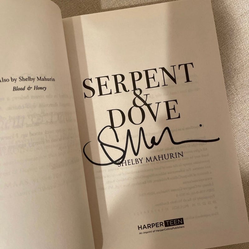 SIGNED Serpent and Dove