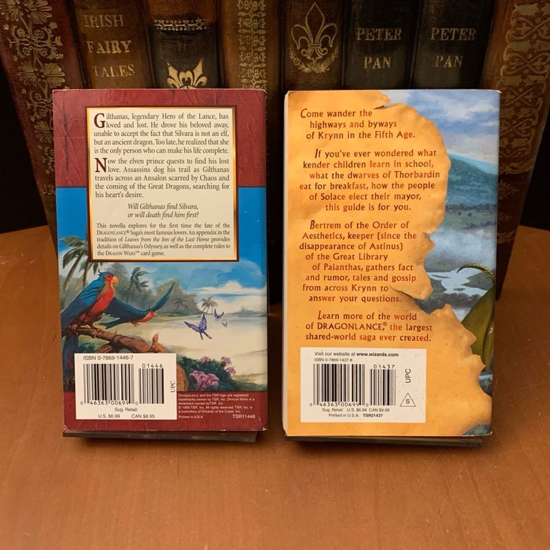DragonLance: The Odyssey of Gilthanas & Bertrem’s Guide to the Age of Mortals, All First Edition First Printing