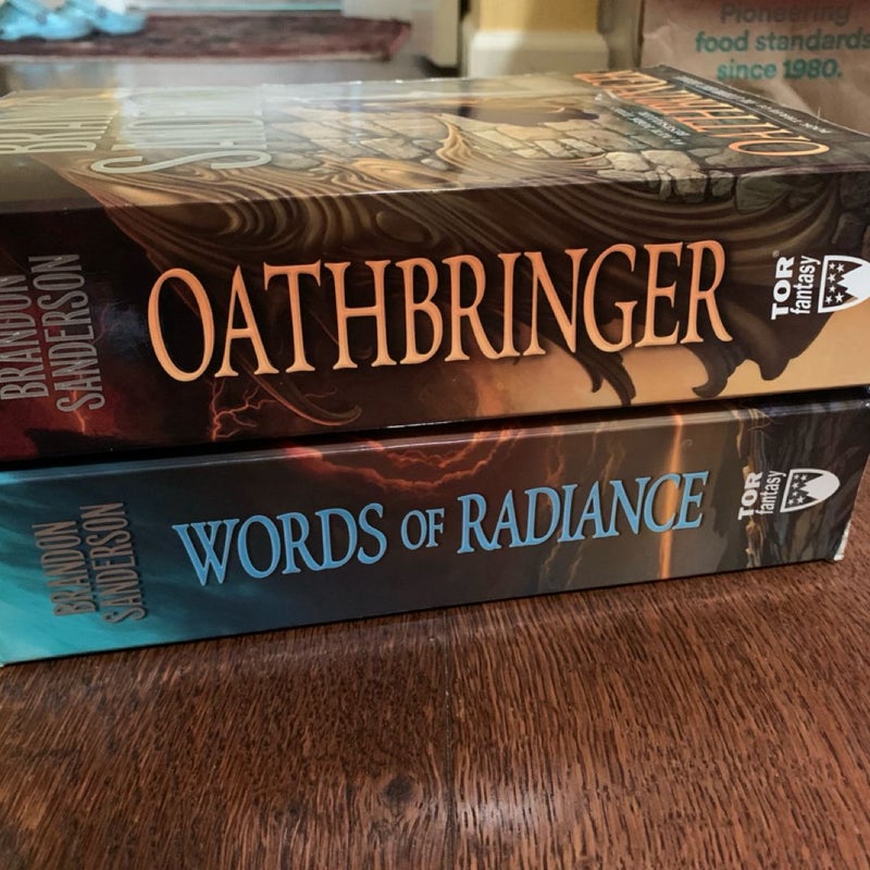 Oathbringer, Words Of Radiance, TRADE PAPERBACK, Stormlight Archive #2-3, Epic Fantasy