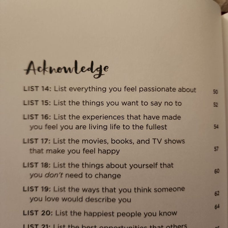 52 Lists for Happiness