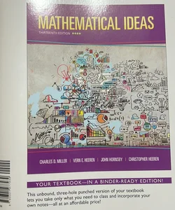Mathematical Ideas, Books a la Carte Edition