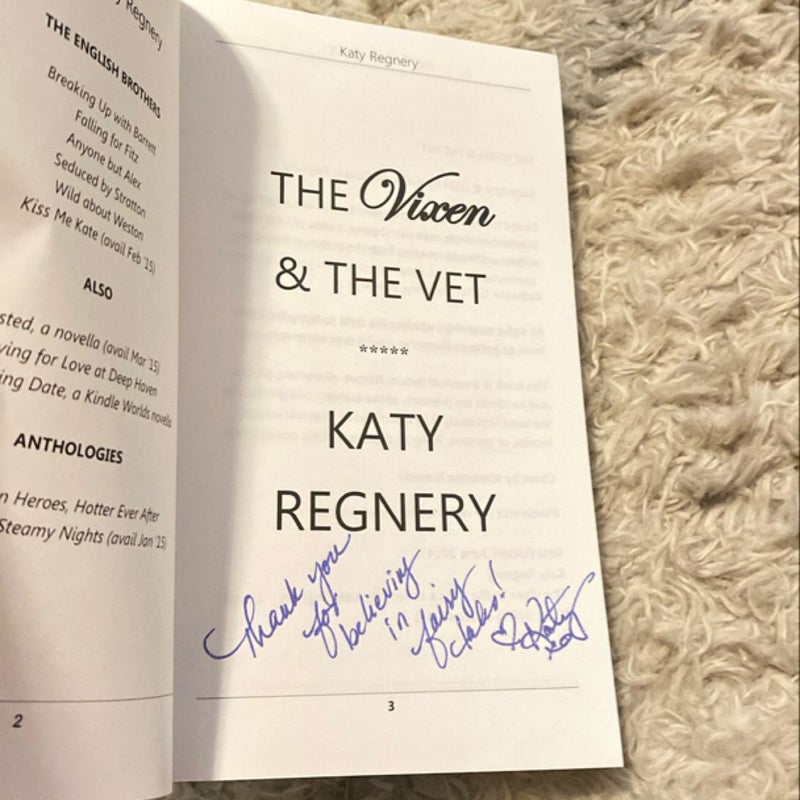 The Vixen and the Vet (Signed)