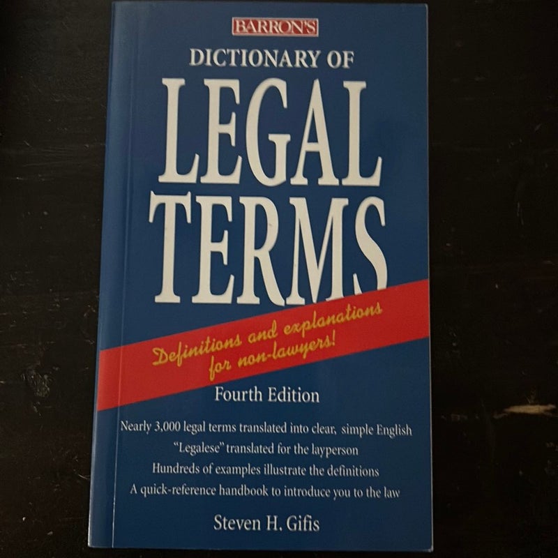 Dictionary of Legal Terms