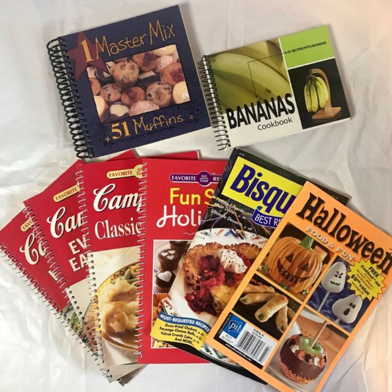 Campbell’s Favorite All Time Recipes and More Cookbook bundle of 8