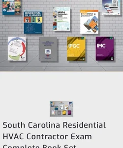 HVAC Residential License Exam book set 