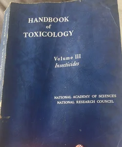 Handbook of toxicology