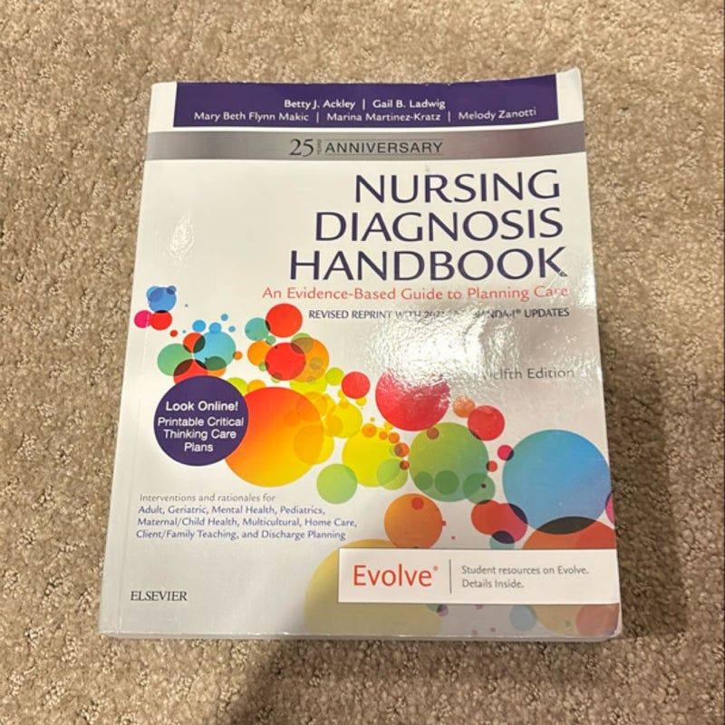 Nursing Diagnosis Handbook, 12th Edition Revised Reprint with 2021-2023 NANDA-I® Updates