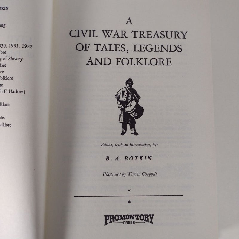 A Civil War Treasury of Tales, Legends and Folklore