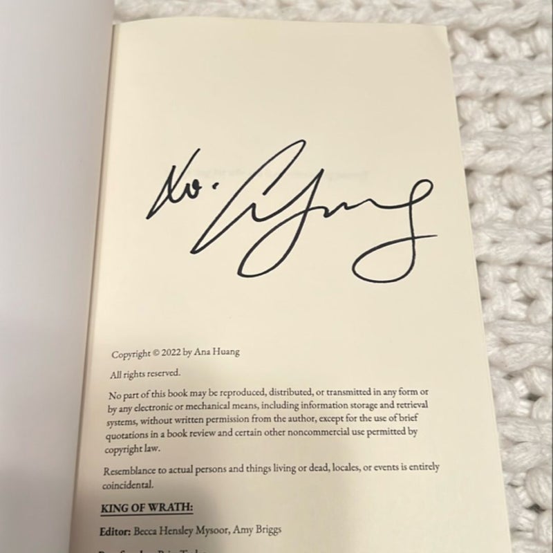 King of Wrath (Signed Edition)