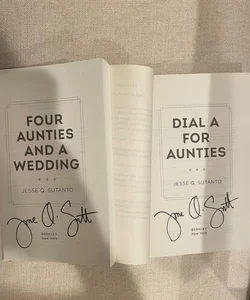 SIGNED Dial A For Aunties & Four Aunties and a Wedding
