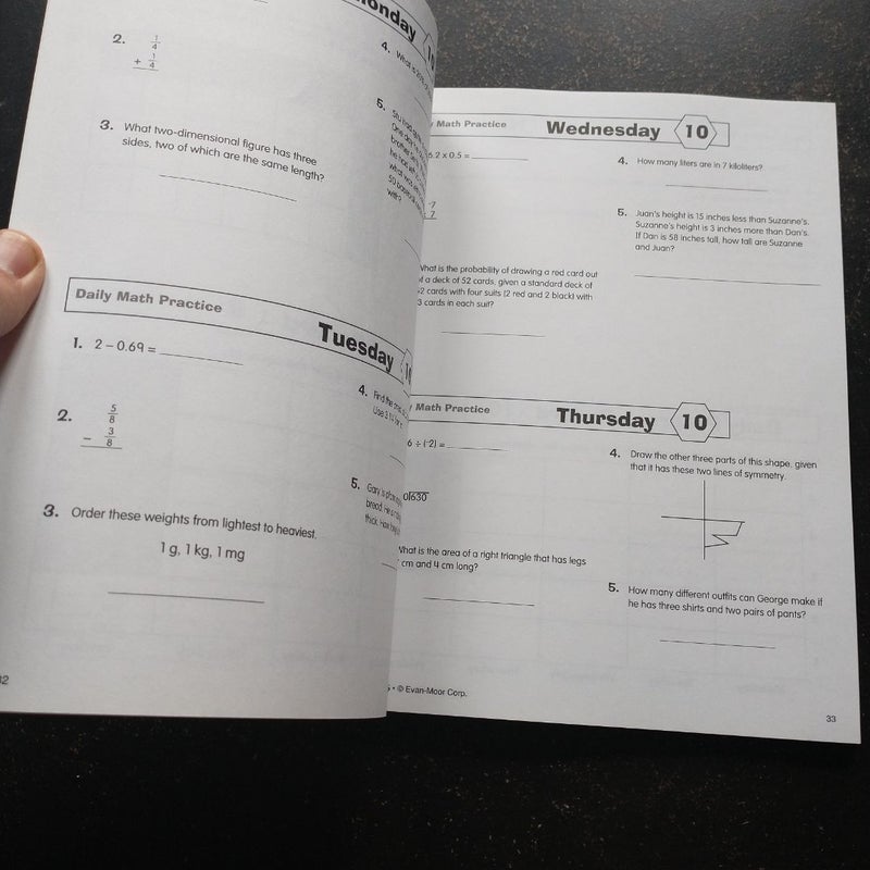 Daily Math Practice (Grade 6+)