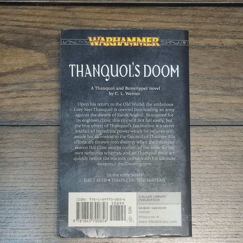 Thanquol and Boneripper Novels Warhammer Black Library Grey Seer Temple of the Serpent Thanqoul's Doom